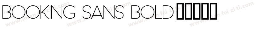 Booking Sans Bold字体转换